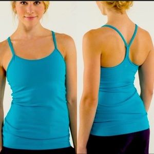Lululemon Power Y Tank Luon Surge Teal Athletic